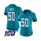 Women's Jacksonville Jaguars #50 Telvin Smith Teal Green Alternate Vapor Untouchable Limited Player 100th Season Football Jersey