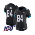 Women's Jacksonville Jaguars #84 Keelan Cole Black Team Color Vapor Untouchable Limited Player 100th Season Football Jersey