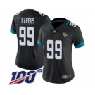 Women's Jacksonville Jaguars #99 Marcell Dareus Black Team Color Vapor Untouchable Limited Player 100th Season Football Jersey