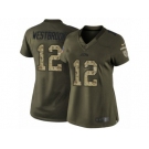 Women's Nike Jacksonville Jaguars #12 Dede Westbrook Limited Green Salute to Service NFL Jersey