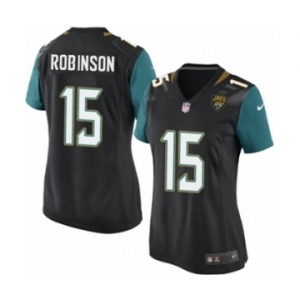 Women's Nike Jacksonville Jaguars #15 Allen Robinson Game Black Alternate NFL Jersey