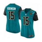 Women's Nike Jacksonville Jaguars #15 Allen Robinson Game Teal Green Team Color NFL Jersey