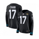Women's Nike Jacksonville Jaguars #17 DJ Chark Limited Black Therma Long Sleeve NFL Jersey