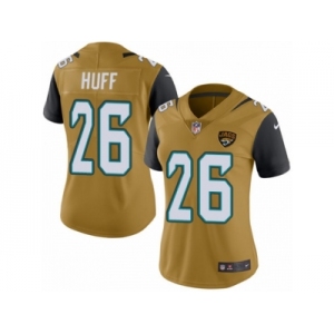 Women's Nike Jacksonville Jaguars #26 Marqueston Huff Limited Gold Rush NFL Jersey