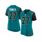 Women's Nike Jacksonville Jaguars #27 Leonard Fournette Elite Teal Green Team Color NFL Jersey