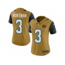 Women's Nike Jacksonville Jaguars #3 Brad Nortman Limited Gold Rush NFL Jersey