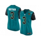 Women's Nike Jacksonville Jaguars #3 Brad Nortman Teal Green Team Color NFL Jersey