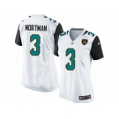 Women's Nike Jacksonville Jaguars #3 Brad Nortman Teal White Team Color NFL Jersey