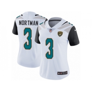 Women's Nike Jacksonville Jaguars #3 Brad Nortman White Vapor Untouchable Limited Player NFL Jersey