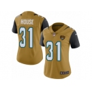 Women's Nike Jacksonville Jaguars #31 Davon House Limited Gold Rush NFL Jersey