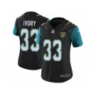 Women's Nike Jacksonville Jaguars #33 Chris Ivory Vapor Untouchable Limited Black Alternate NFL Jersey