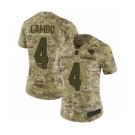 Women's Nike Jacksonville Jaguars #4 Josh Lambo Limited Camo 2018 Salute to Service NFL Jersey