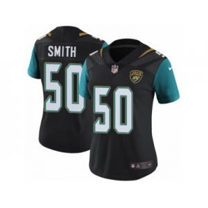 Women's Nike Jacksonville Jaguars #50 Telvin Smith Vapor Untouchable Limited Black Alternate NFL Jersey