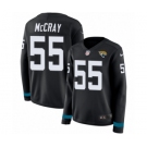 Women's Nike Jacksonville Jaguars #55 Lerentee McCray Limited Black Therma Long Sleeve NFL Jersey