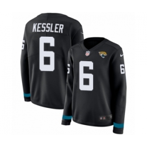 Women's Nike Jacksonville Jaguars #6 Cody Kessler Limited Black Therma Long Sleeve NFL Jersey