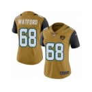 Women's Nike Jacksonville Jaguars #68 Earl Watford Limited Gold Rush NFL Jersey