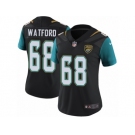 Women's Nike Jacksonville Jaguars #68 Earl Watford Vapor Untouchable Limited Black Alternate NFL Jersey