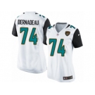 Women's Nike Jacksonville Jaguars #74 Mackenzy Bernadeau Limited White NFL Jersey