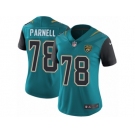 Women's Nike Jacksonville Jaguars #78 Jermey Parnell Vapor Untouchable Limited Teal Green Team Color NFL Jersey