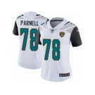 Women's Nike Jacksonville Jaguars #78 Jermey Parnell White Vapor Untouchable Limited Player NFL Jersey