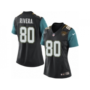 Women's Nike Jacksonville Jaguars #80 Mychal Rivera Limited Black Alternate NFL Jersey