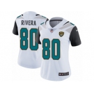 Women's Nike Jacksonville Jaguars #80 Mychal Rivera White Vapor Untouchable Limited Player NFL Jersey