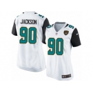 Women's Nike Jacksonville Jaguars #90 Malik Jackson White NFL Jersey