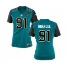 Women's Nike Jacksonville Jaguars #91 YAnnick Ngakoue Teal Green Team Color NFL Jersey