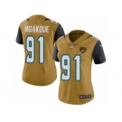 Women's Nike Jacksonville Jaguars #91 Yannick Ngakoue Limited Gold Rush NFL Jersey