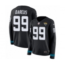 Women's Nike Jacksonville Jaguars #99 Marcell Dareus Limited Black Therma Long Sleeve NFL Jersey