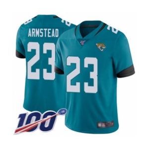 Youth Jacksonville Jaguars #23 Ryquell Armstead Teal Green Alternate Vapor Untouchable Limited Player 100th Season Football Jersey