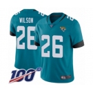 Youth Jacksonville Jaguars #26 Jarrod Wilson Teal Green Alternate Vapor Untouchable Limited Player 100th Season Football Jersey