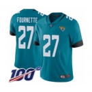 Youth Jacksonville Jaguars #27 Leonard Fournette Teal Green Alternate Vapor Untouchable Limited Player 100th Season Football Jersey