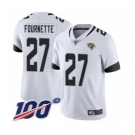 Youth Jacksonville Jaguars #27 Leonard Fournette White Vapor Untouchable Limited Player 100th Season Football Jersey