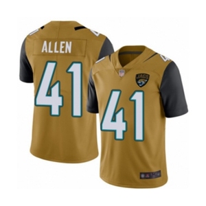 Youth Jacksonville Jaguars #41 Josh Allen Limited Gold Rush Vapor Untouchable Football Jersey
