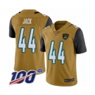 Youth Jacksonville Jaguars #44 Myles Jack Limited Gold Rush Vapor Untouchable 100th Season Football Jersey