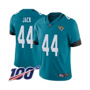Youth Jacksonville Jaguars #44 Myles Jack Teal Green Alternate Vapor Untouchable Limited Player 100th Season Football Jersey