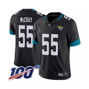 Youth Jacksonville Jaguars #55 Lerentee McCray Black Team Color Vapor Untouchable Limited Player 100th Season Football Jersey