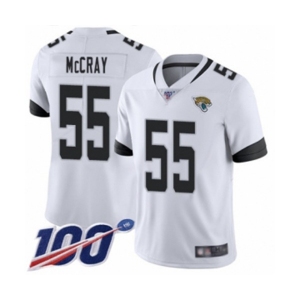 Youth Jacksonville Jaguars #55 Lerentee McCray White Vapor Untouchable Limited Player 100th Season Football Jersey