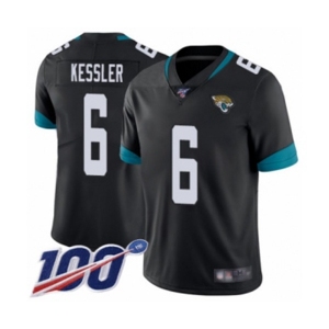 Youth Jacksonville Jaguars #6 Cody Kessler Black Team Color Vapor Untouchable Limited Player 100th Season Football Jersey