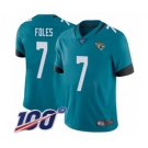 Youth Jacksonville Jaguars #7 Nick Foles Teal Green Alternate Vapor Untouchable Limited Player 100th Season Football Jersey