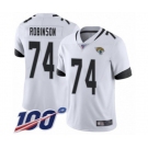 Youth Jacksonville Jaguars #74 Cam Robinson White Vapor Untouchable Limited Player 100th Season Football Jersey