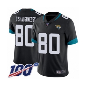 Youth Jacksonville Jaguars #80 James O'Shaughnessy Black Team Color Vapor Untouchable Limited Player 100th Season Football Jersey
