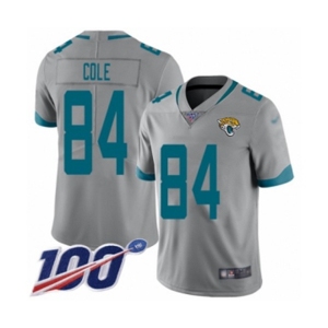 Youth Jacksonville Jaguars #84 Keelan Cole Silver Inverted Legend Limited 100th Season Football Jersey