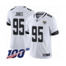 Youth Jacksonville Jaguars #95 Abry Jones White Vapor Untouchable Limited Player 100th Season Football Jersey