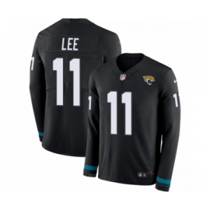 Youth Nike Jacksonville Jaguars #11 Marqise Lee Limited Black Therma Long Sleeve NFL Jersey