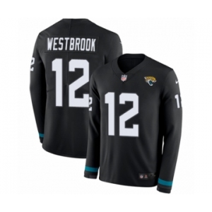 Youth Nike Jacksonville Jaguars #12 Dede Westbrook Limited Black Therma Long Sleeve NFL Jersey