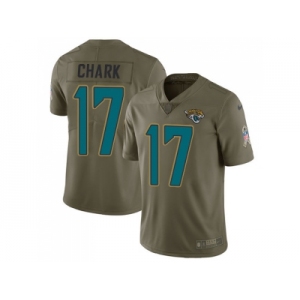Youth Nike Jacksonville Jaguars #17 DJ Chark Olive Stitched NFL Limited 2017 Salute to Service Jersey