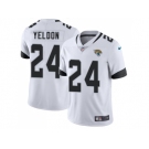 Youth Nike Jacksonville Jaguars #24 T.J. Yeldon White Stitched NFL Vapor Untouchable Limited Jersey