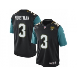 Youth Nike Jacksonville Jaguars #3 Brad Nortman Black Alternate NFL Jersey